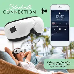 خرید ومشخصات کامل دستگاه ماساژور چشم بلوتوث دار لرزشی چند کاره Eye Massager
