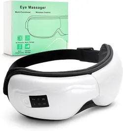 خرید ومشخصات کامل دستگاه ماساژور چشم بلوتوث دار لرزشی چند کاره Eye Massager
