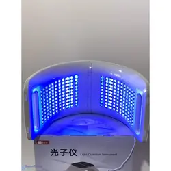 دستگاه ماسک تونلی ال ای دی نور درمانی 7 رنگ تاشو کره ای برند کوانتوم facial mask 7 colors led light therapy