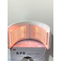 دستگاه ماسک تونلی ال ای دی نور درمانی 7 رنگ تاشو کره ای برند کوانتوم facial mask 7 colors led light therapy