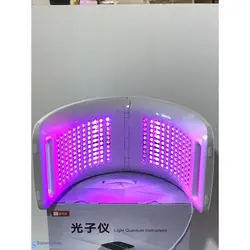 دستگاه ماسک تونلی ال ای دی نور درمانی 7 رنگ تاشو کره ای برند کوانتوم facial mask 7 colors led light therapy