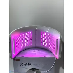 دستگاه ماسک تونلی ال ای دی نور درمانی 7 رنگ تاشو کره ای برند کوانتوم facial mask 7 colors led light therapy