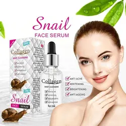 خریدومشخصات کامل سرم کلاژن ساز ضد اکنه ودرخشان کننده پوست و صورت حلزون