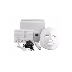 مشخصات قیمت و خرید ماسک ال ای دی نور درمانی 7 رنگ LED facial mask