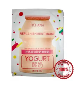 ماسک ورقه ای صورت مدل ماست 30 گرمی HCHANA YOGURT