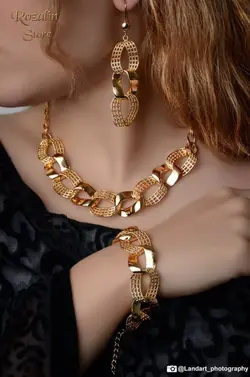 سرویس زنانه مجلسی طرح طلا کد RS-178