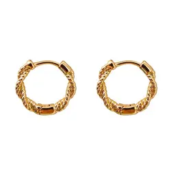 گوشواره زنانه حلقه ای ژوپینگ طرح پیچ کد RS-451