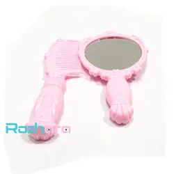 ست شانه و آینه طرح دار در دو رنگ