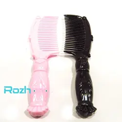 ست شانه و آینه طرح دار در دو رنگ