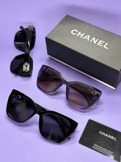 عینک آفتابی کائوچویی زنانه برند CHANEL سایز متوسط