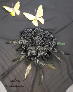 روسری مجلسی روبان دوزی ترک جدید