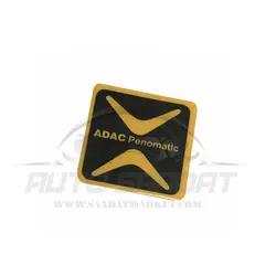 برچسب خودرو طرح آداک پنوماتیک(adac penomatic) نارنجی