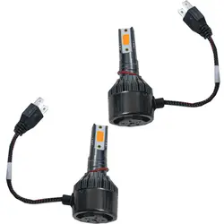 هدلایت نارنجی h7 مارک MZM مدل d55 pro بسته دو عددی