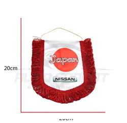 آویز خودرو طرح پرچم ژاپن
