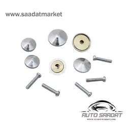 گل پیچ فلزی خودرو طرح گنبدی سایز کوچک بسته 5 عددی