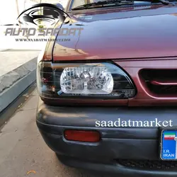 چراغ جلو پراید 131 ساب مشکی بسته دو عددی