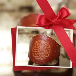 بازوبند چرمی طرح شمیم یاس