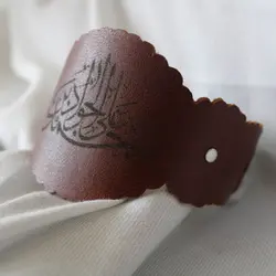 بازوبند چرمی طرح نسیم جود زنانه
