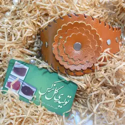 بازوبند چرمی طرح اقاقیا