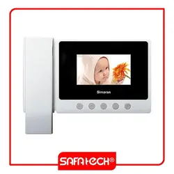 گوشی دربازکن آیفون تصویری سیماران 4.3 اینچ بدون حافظه HS-43