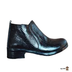 نیم بوت زنانه چرم طبیعی پاشنه سه سانت کد A3-120