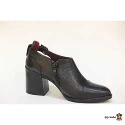 کفش زنانه تمام چرم پاشنه 6سانت کدA2-176