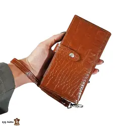 کیف پول و موبایل پاسپورتی اسپرت چرم کدC5-108