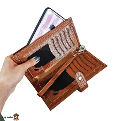 کیف پول و موبایل پاسپورتی اسپرت چرم کدC5-108