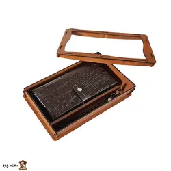 کیف پول و موبایل پاسپورتی اسپرت چرم کدC5-108