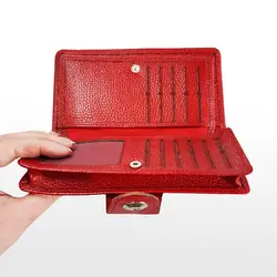 کیف پول زنانه چرم طبیعی کدC5-111