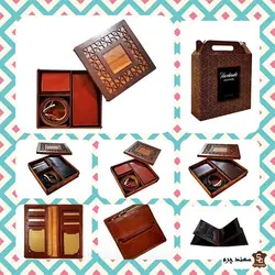 ست سه تیکه مردانه چرم طبیعی D7-101