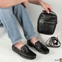 کالج مردانه چرم طبیعی گاوی سهندچرم کدB5-138