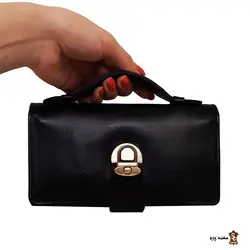 کیف پاسپورتی دستی چرم طبیعی سهندچرم کدD2-106