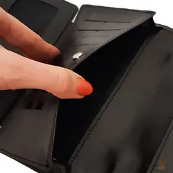 کیف پاسپورتی دستی چرم طبیعی سهندچرم کدD2-106