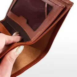 کیف پول جیبی مردانه تمام چرم کدD3-101