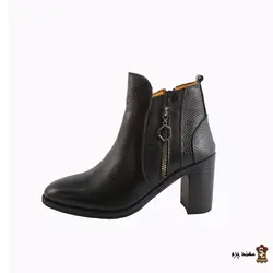نیم بوت زنانه مجلسی چرم طبیعی کد A3-124