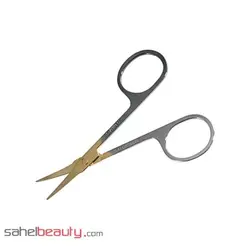 قیچی ابرو سرکج دو رنگی سالن‌تک Salon Tech مدل Sl9