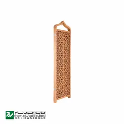 پارتیشن دستساز چوبی ، پاراوان متحرک صنایع چوب ساج مدل 502 | پارتیشن گره چینی مشبک