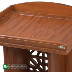 میز تریبون سخنرانی چوبی ایستاده صنایع چوب ساج مدل 315