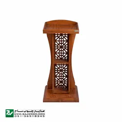 میز تریبون سخنرانی چوبی ایستاده صنایع چوب ساج مدل 315
