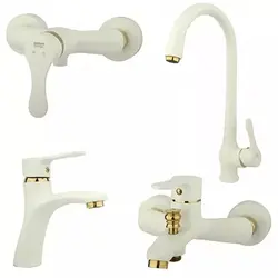 قیمت و خرید ست چهار تکه شیرآلات راسان مدل صدف – سام تامین