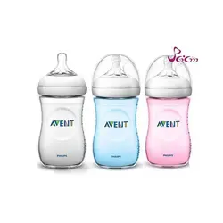 شیشه شیر نچرال طلقی فیلیپس اونت ۲۶۰ میلی لیتر «philips avent»