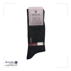 جوراب نخ هندی ساق دار مردانه | طرح لانه زنبوری | کد 1495