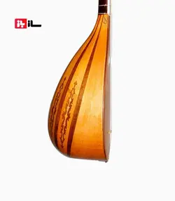 تنبور صادق عظیمی کاسه معرق بغل دسته استخوان سرپنجه سنتی