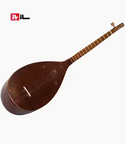تنبور صادق عظیمی کاسه معرق دسته ساده سرپنجه سنتی