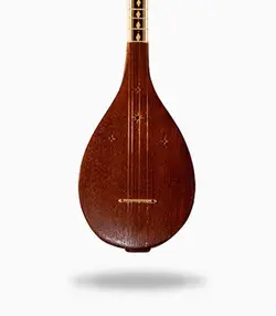 سه تار صادق عظیمی کاسه تمام معرق ( 9 گل) دسته مهر کاری با برنج استخوان طبیعی سرپنجه قنبری