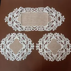رومیزی مخمل لیزری سه تکه مدل ماهوت جدید