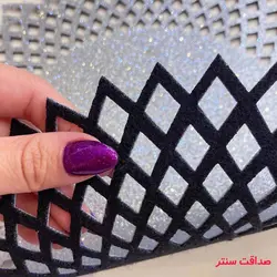 رومیزی گرد تک بزرگ چرم اکلیلی خورشیدی