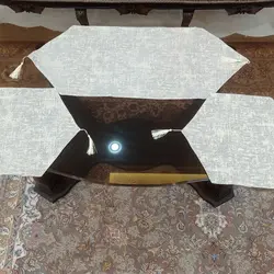 رومیزی پتینه مدل شاین سه تکه در چهار رنگ مختلف با آستر مخمل