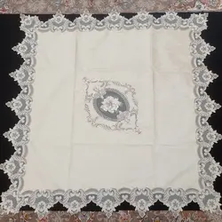 رومیزی مربع مخمل دانتل بزرگ مخصوص میز خاطره میز مبل و غذاخوری